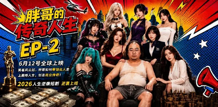 胖哥的傳奇人生 AI短劇第二集 胖哥逆襲美女老闆娘的激情一夜